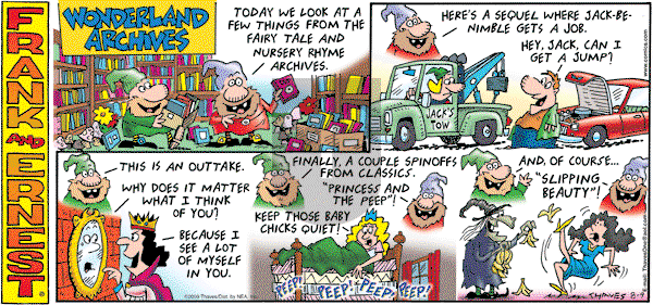 Frank and Ernest on Sunday August 9, 2009 Comic Strip