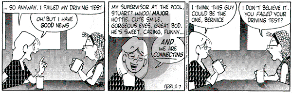 Luann on Monday August 7, 2000 Comic Strip