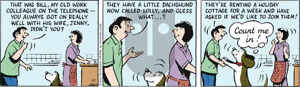 Fred Basset on Friday September 2, 2016 Comic Strip