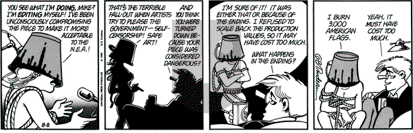 Doonesbury on Wednesday August 8, 1990 Comic Strip