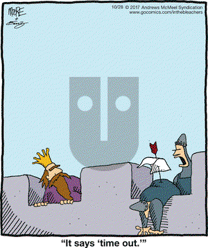 In the Bleachers on Saturday October 28, 2017 Comic Strip