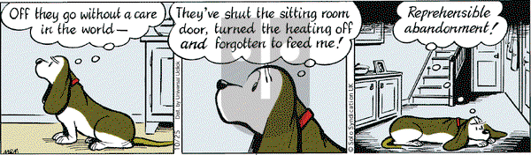 Fred Basset on Friday October 25, 2013 Comic Strip