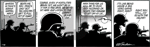 Doonesbury on Monday January 14, 1991 Comic Strip