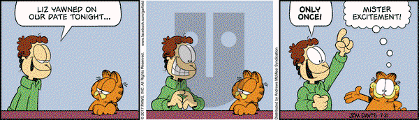 Garfield on Friday July 21, 2017 Comic Strip