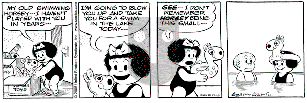 Nancy on Monday July 18, 2005 Comic Strip