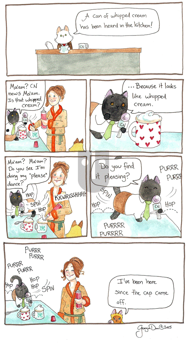 Breaking Cat News on Thursday September 10, 2015 Comic Strip
