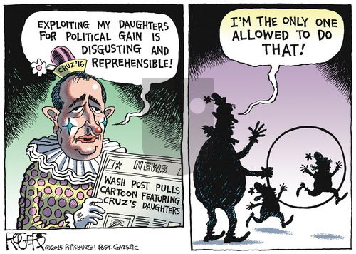 Rob Rogers on Sunday December 27, 2015 Comic Strip