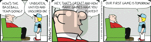 The Born Loser on Thursday April 23, 2015 Comic Strip