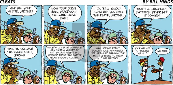 Cleats on Sunday April 27, 2008 Comic Strip
