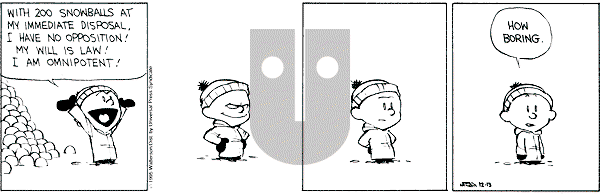 Calvin and Hobbes - Wednesday December 13, 1995 Comic Strip