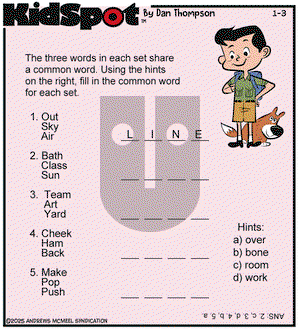 KidSpot on Friday January 3, 2025 Comic Strip