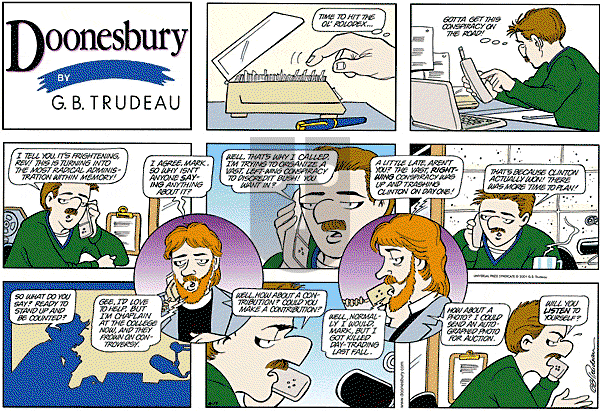 Doonesbury - Sunday June 17, 2001 Comic Strip