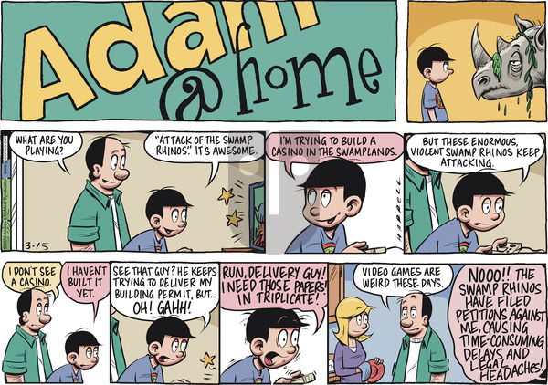 Adam@Home on Sunday March 15, 2020 Comic Strip