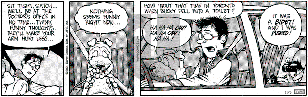 Get Fuzzy on Monday November 5, 2001 Comic Strip