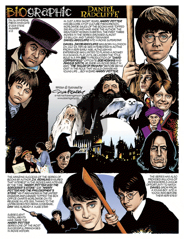 Biographic on Sunday November 13, 2005 Comic Strip