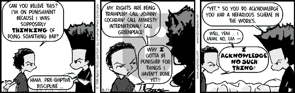 The Boondocks on Wednesday March 14, 2007 Comic Strip