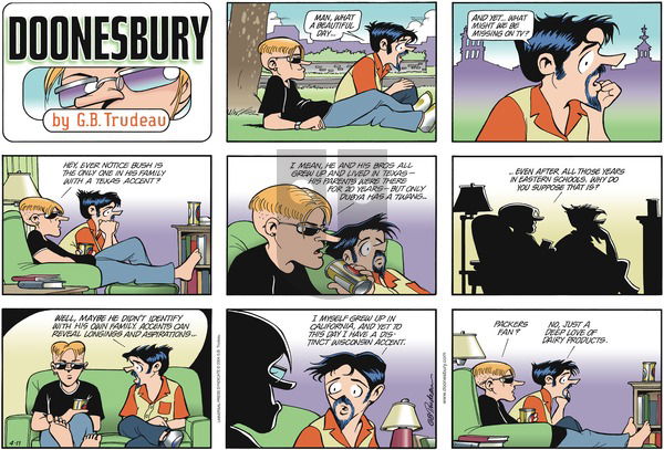 Doonesbury on Sunday April 11, 2004 Comic Strip