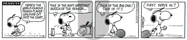 Peanuts on Wednesday July 18, 1973 Comic Strip