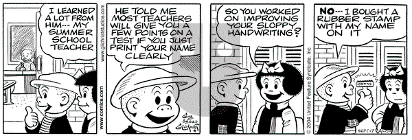 Nancy on Friday September 17, 2004 Comic Strip