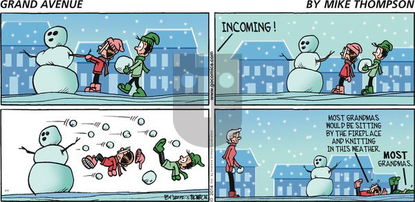 Grand Avenue on Sunday February 4, 2018 Comic Strip