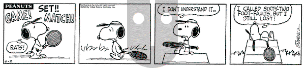 Peanuts on Saturday June 2, 1973 Comic Strip