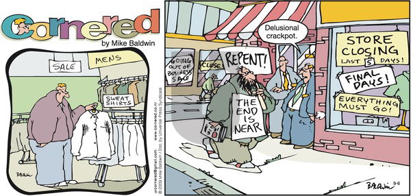 Cornered on Sunday September 6, 2009 Comic Strip