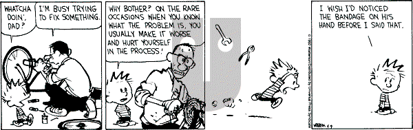 Calvin and Hobbes - Thursday April 9, 1992 Comic Strip