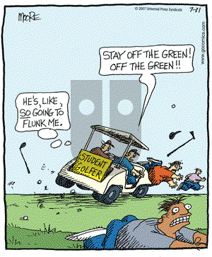 In the Bleachers on Tuesday July 31, 2007 Comic Strip