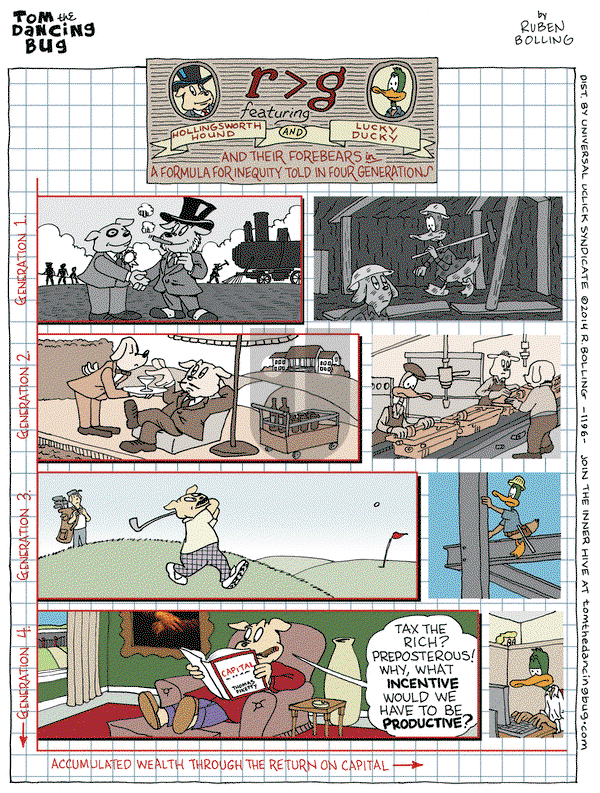 Tom the Dancing Bug on Friday July 11, 2014 Comic Strip