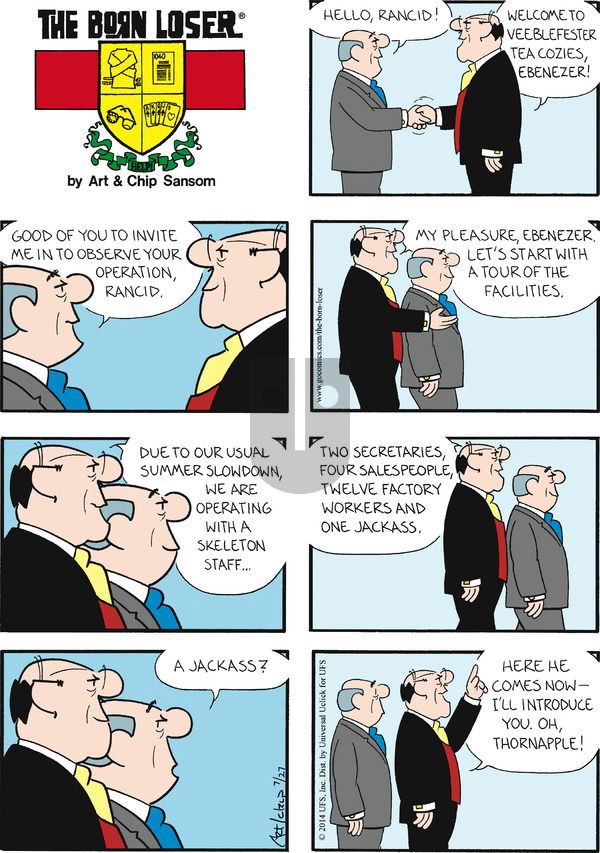 The Born Loser on Sunday July 27, 2014 Comic Strip