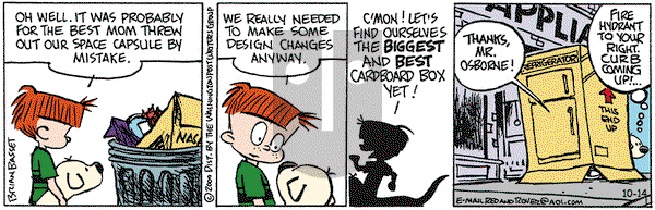Red and Rover on Saturday October 14, 2000 Comic Strip