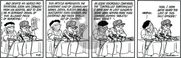 Doonesbury on Friday September 29, 1978 Comic Strip