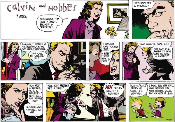 Calvin and Hobbes - Sunday July 7, 2019 Comic Strip