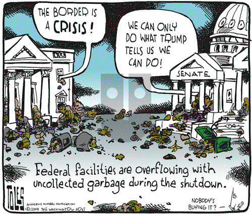 Tom Toles on Tuesday January 15, 2019 Comic Strip
