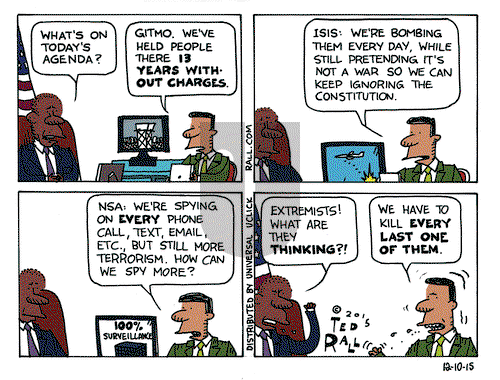 Ted Rall on Thursday December 10, 2015 Comic Strip