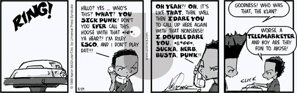 The Boondocks on Monday December 30, 2013 Comic Strip