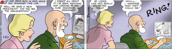 Alley Oop on Tuesday January 20, 2009 Comic Strip