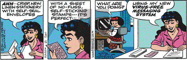 Nancy on Monday March 21, 2011 Comic Strip