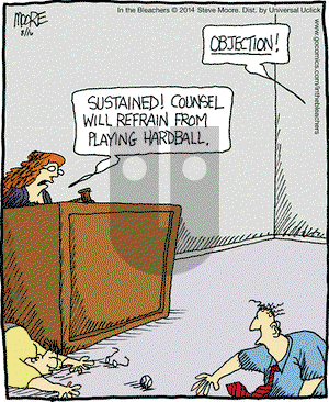 In the Bleachers on Saturday August 16, 2014 Comic Strip