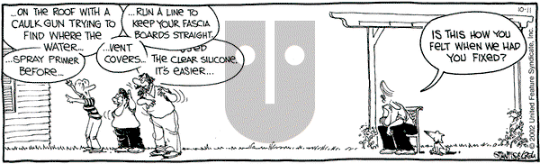 The Buckets on Friday October 11, 2002 Comic Strip