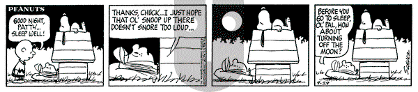 Peanuts on Saturday September 29, 1973 Comic Strip