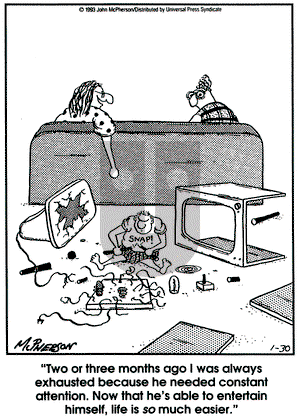 Close to Home on Saturday January 30, 1993 Comic Strip