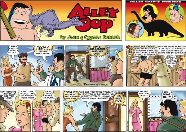 Alley Oop on Sunday March 15, 2015 Comic Strip