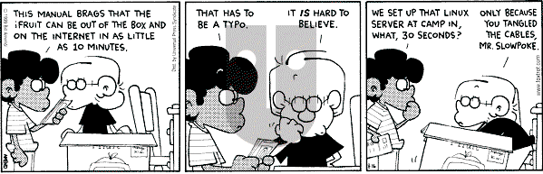 FoxTrot on Monday August 16, 1999 Comic Strip