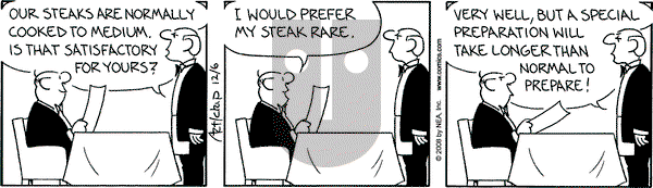 The Born Loser on Saturday December 6, 2008 Comic Strip