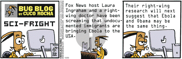 La Cucaracha on Monday October 20, 2014 Comic Strip