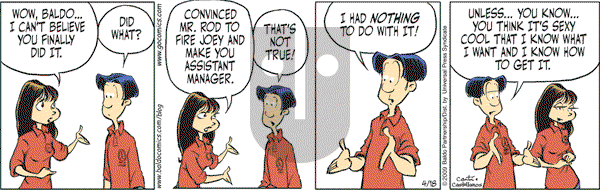Baldo - Saturday April 18, 2009 Comic Strip