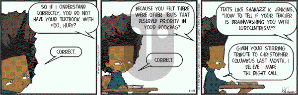The Boondocks on Thursday November 9, 2006 Comic Strip