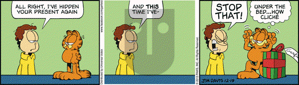 Garfield on Thursday December 19, 2013 Comic Strip