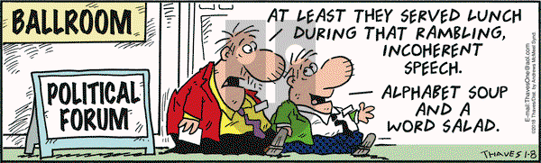 Frank and Ernest on Monday January 8, 2018 Comic Strip